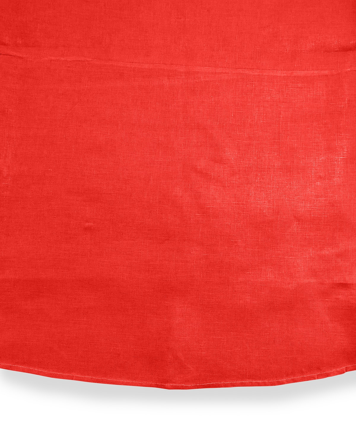 Shop Sferra Hemstitch Round Tablecloth, 90"dia. In Red