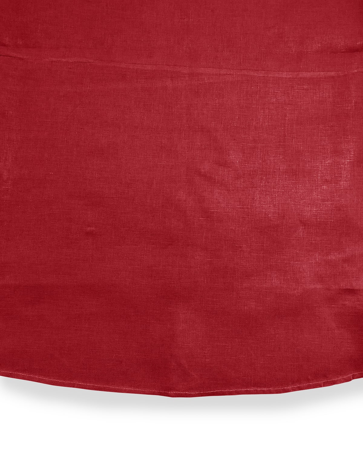 Shop Sferra Hemstitch Round Tablecloth, 90"dia. In Cinnabar