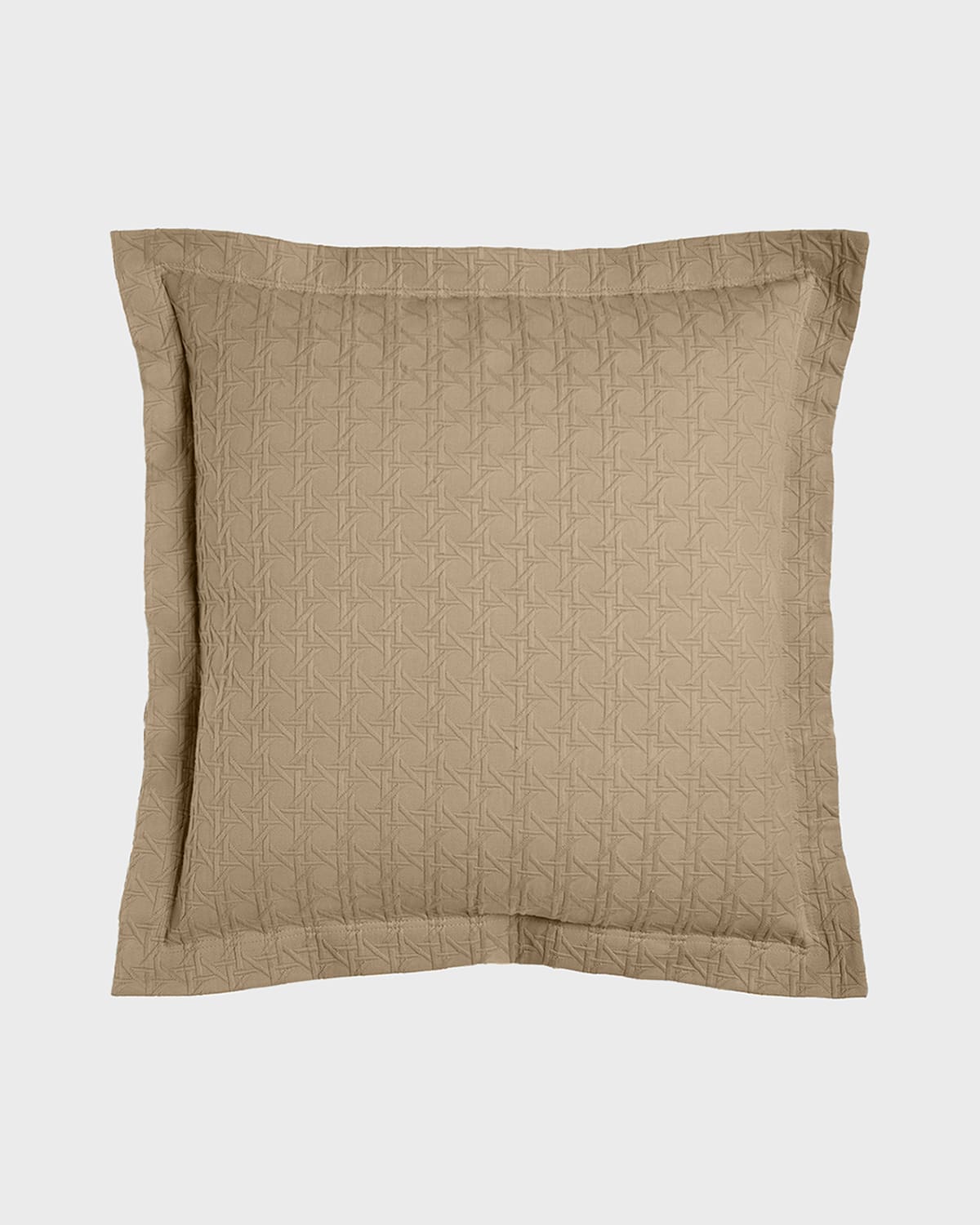 Sferra European Marcus Collection Cane Matelasse Sham In Taupe