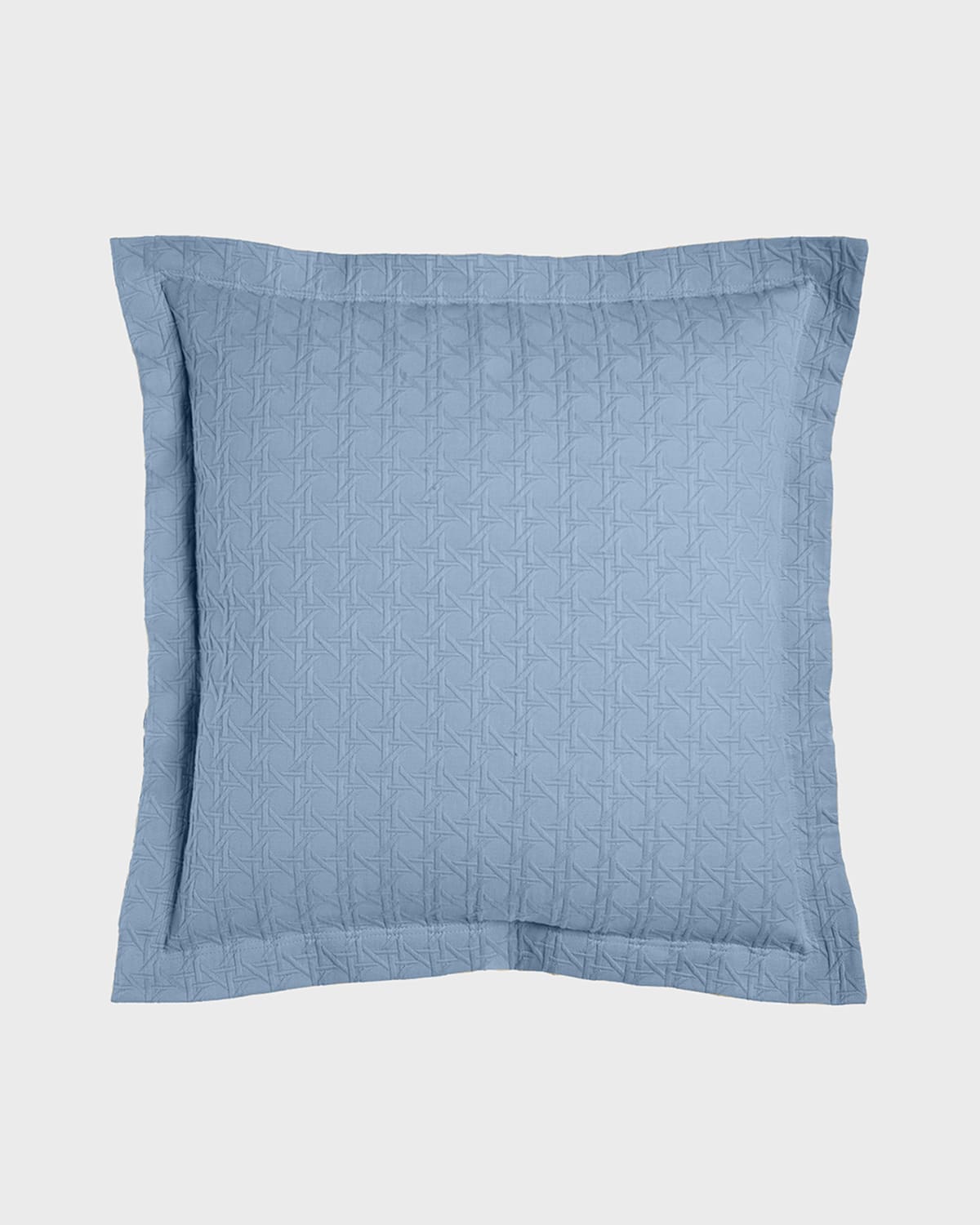 Sferra European Marcus Collection Cane Matelasse Sham In Blue