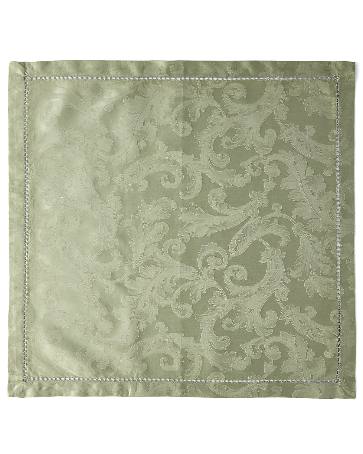 Sferra Acanthus Jacquard Napkins, Set Of 4 In Sage