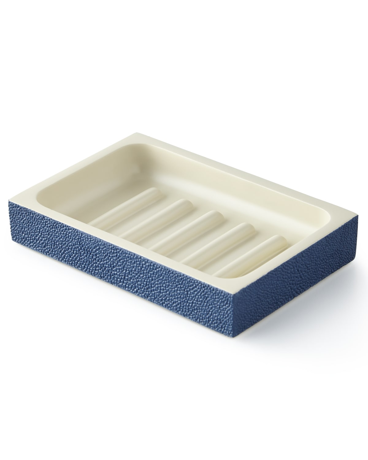 Pigeon & Poodle Manchester Soap Dish In Navy