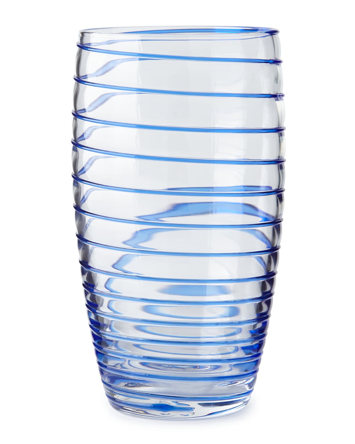 Shop Neiman Marcus Spiral Juice Glasses, Set Of 4 In Blue