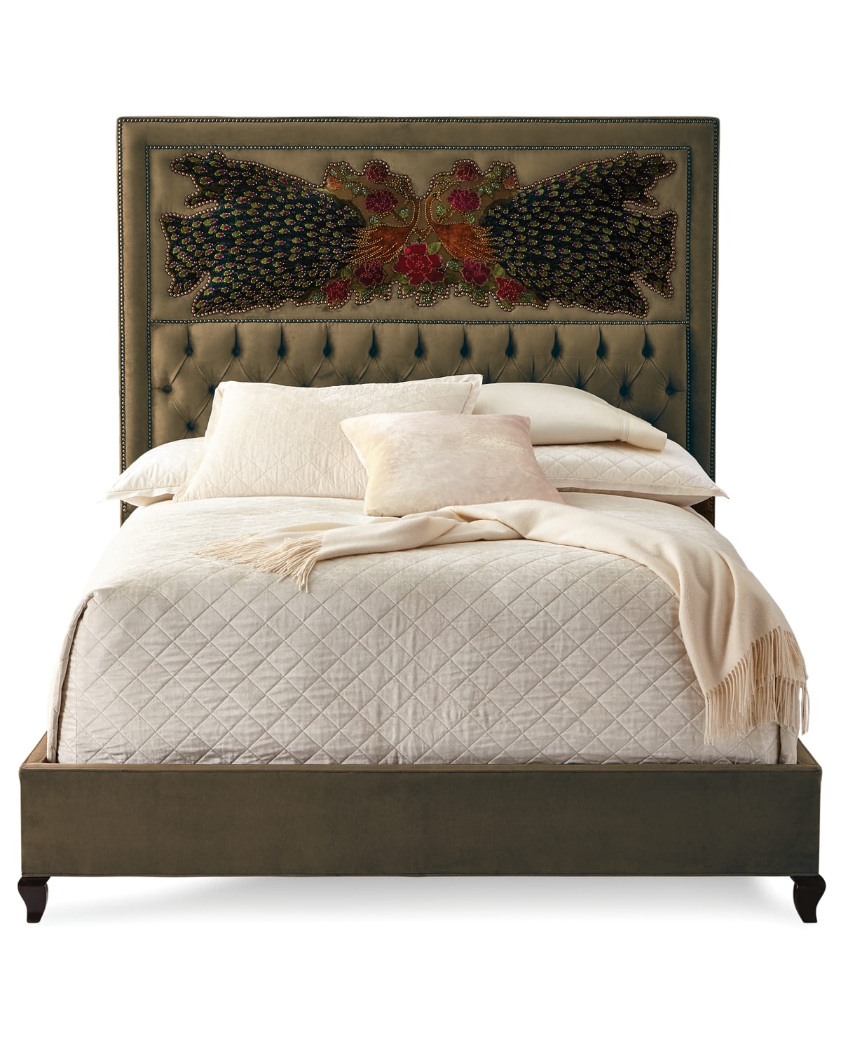 Haute House Peacock Sage Queen Bed
