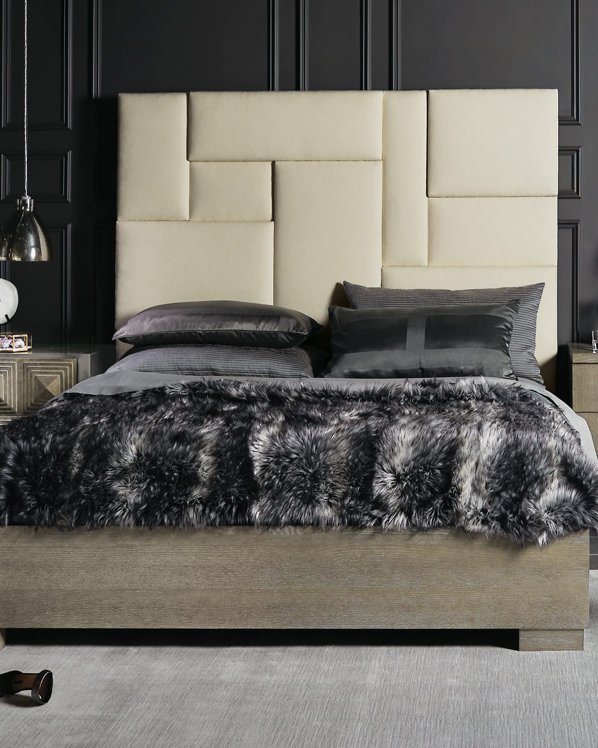 Bernhardt Aletha Upholstered Queen Bed In Taupe