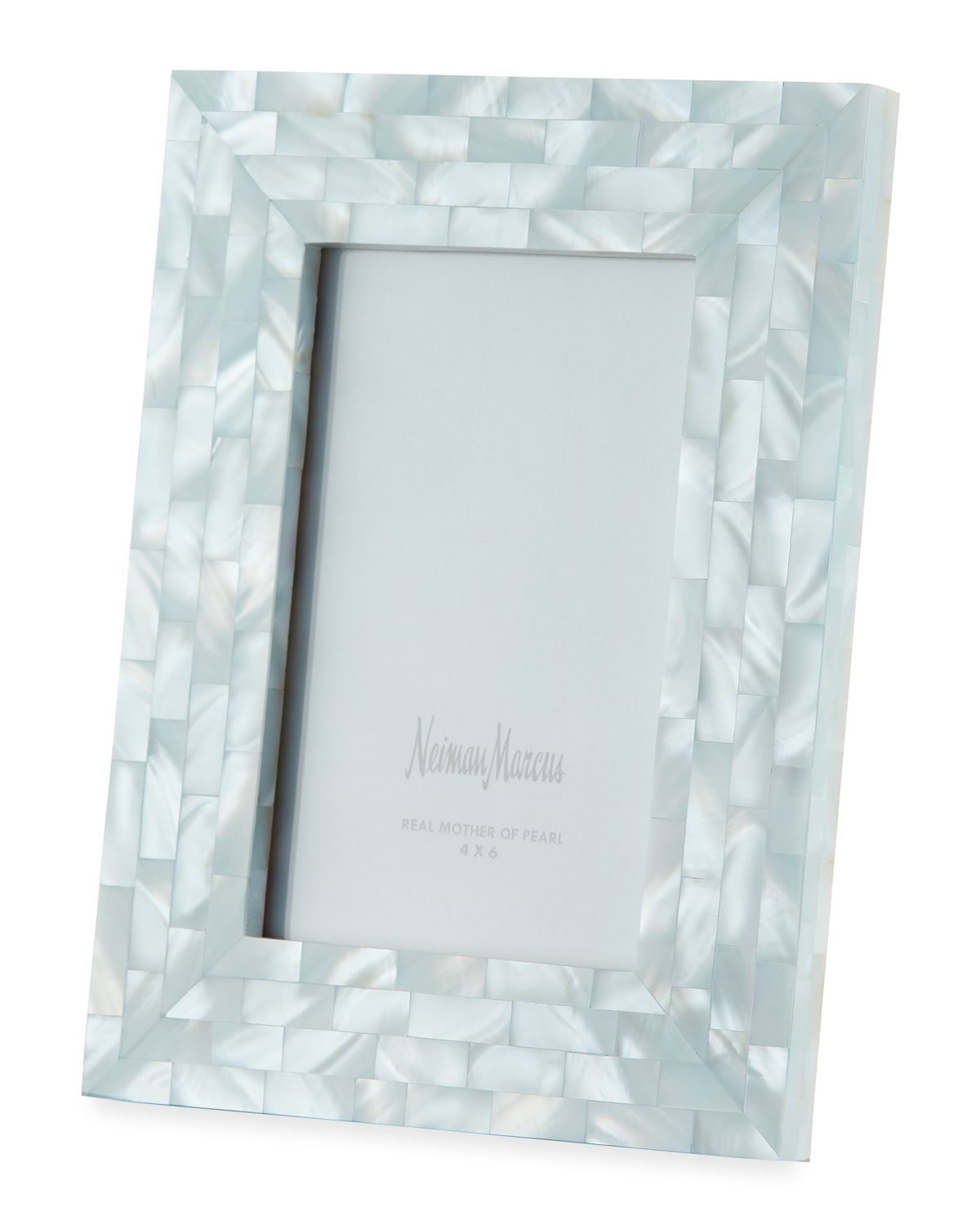 Shop The Jws Collections Mother-of-pearl Picture Frame, Blue, 4" X 6"