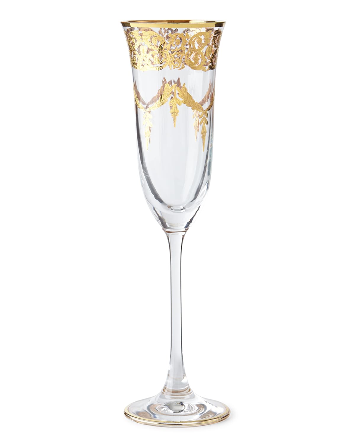 Neiman Marcus Gold-finish Flutes, Set Of 4