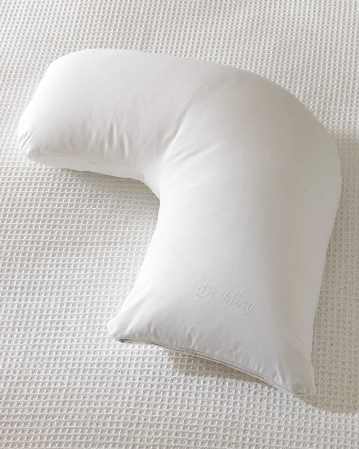 The Pillow Bar Athlete Down Side Sleeper In White