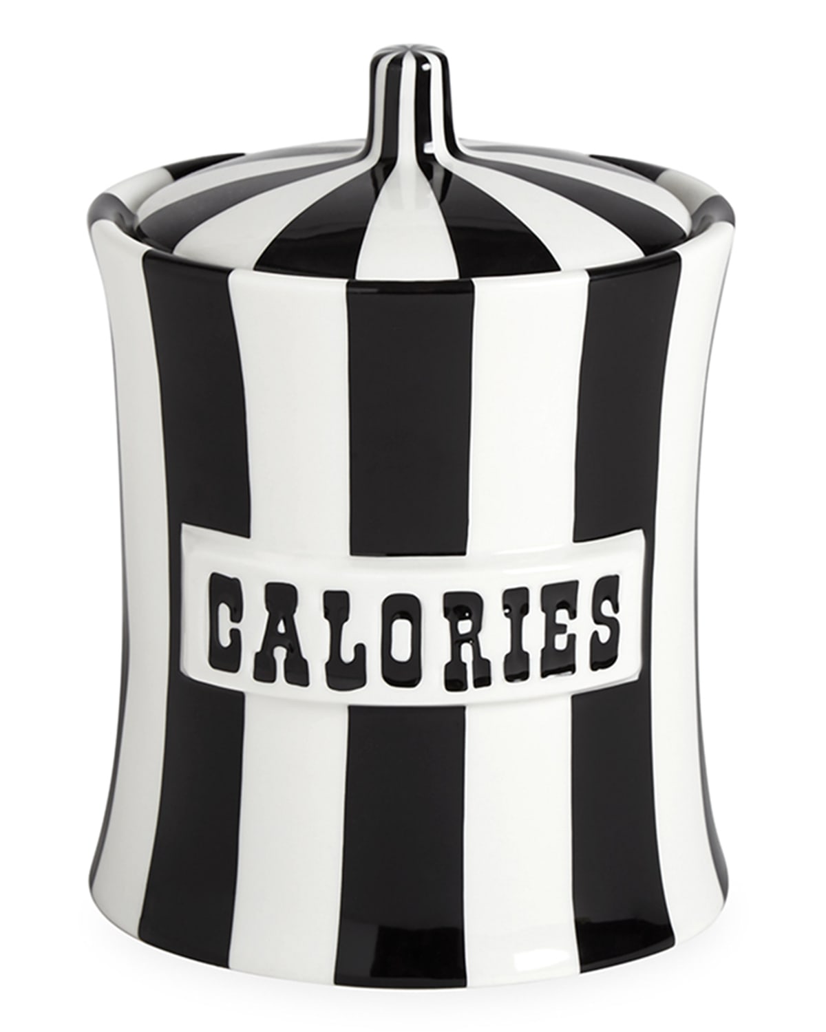 Jonathan Adler Vice Calories Canister In Black/white