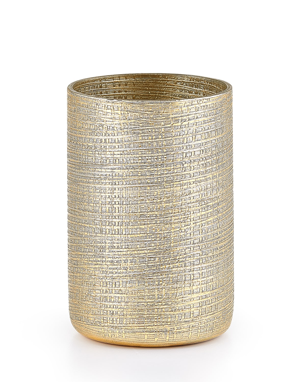 Labrazel Woven Metallic Brush Holder