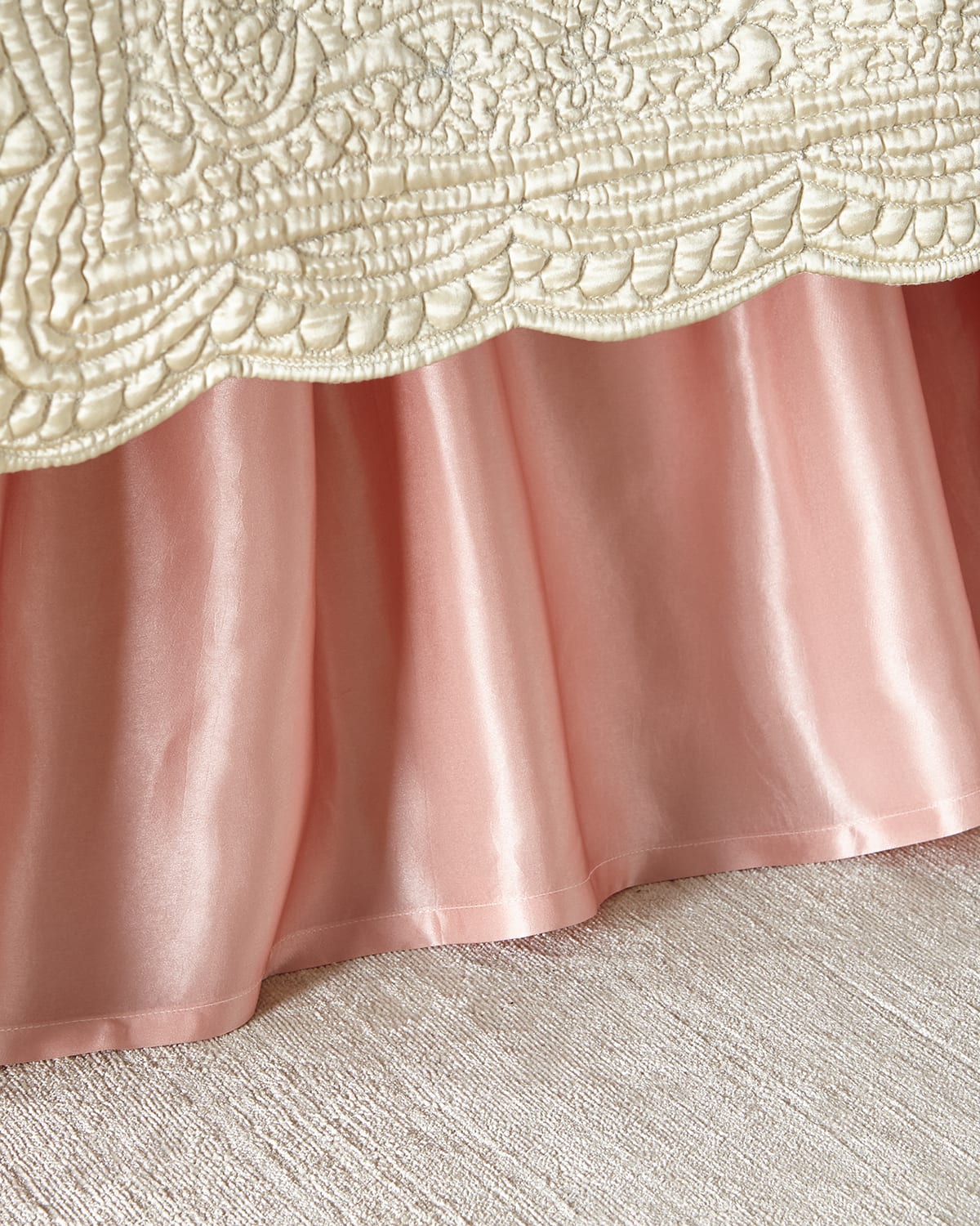 Amity Home Tudor Queen Dust Skirt In Pink