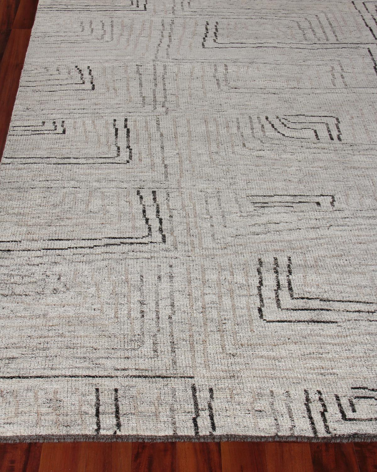 Exquisite Rugs Balon Hand-knotted Rug, 6' X 9'