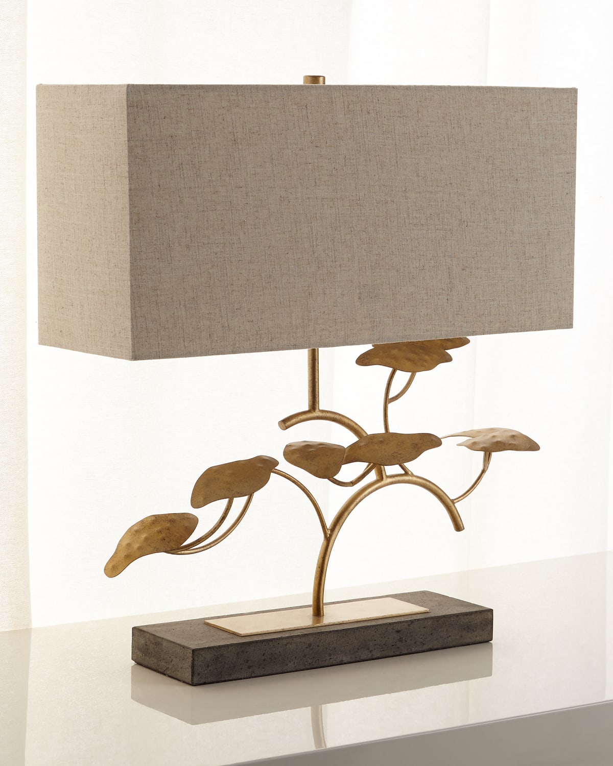 Shop John-richard Collection Gold Leaf Tree Table Lamp