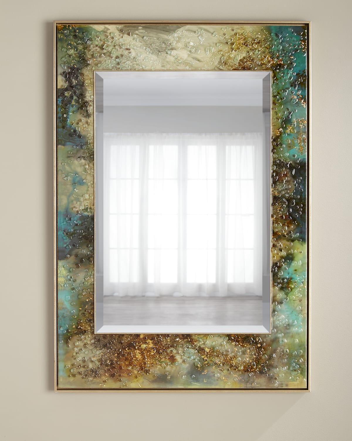 Shop John-richard Collection Mary Hong's "galactic" Mirror Wall Art In Multi