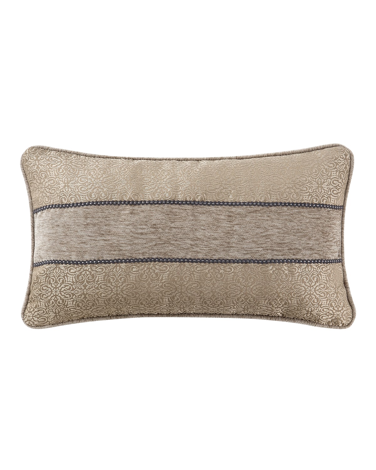 Shop Waterford Carrick 11x20 Decorative Pillow In Gray