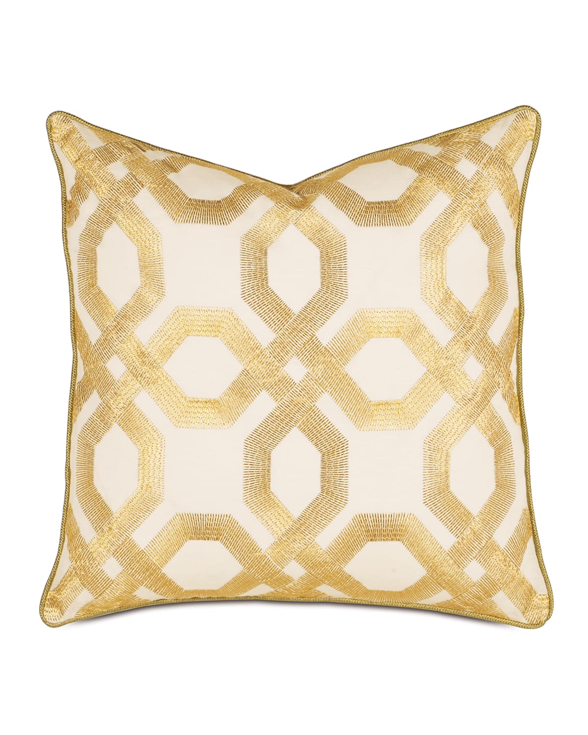 Eastern Accents Luxe Square Decorative Pillow In Gold