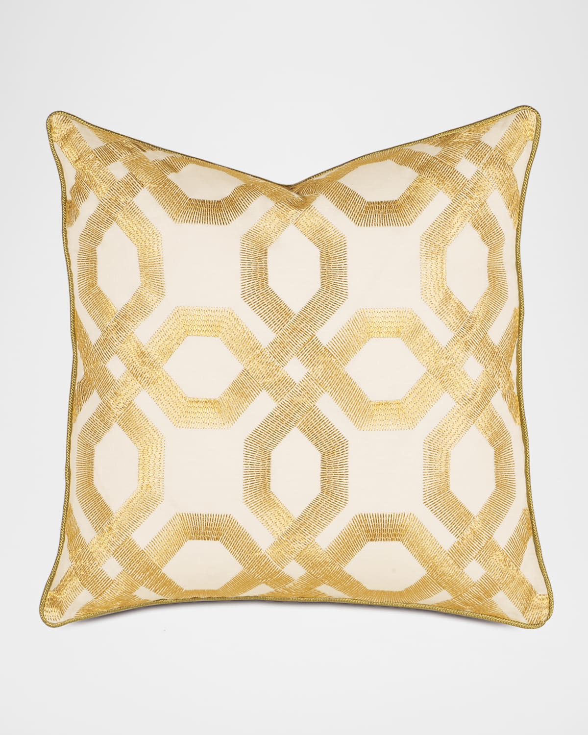 Eastern Accents Luxe Square Decorative Pillow In Gold