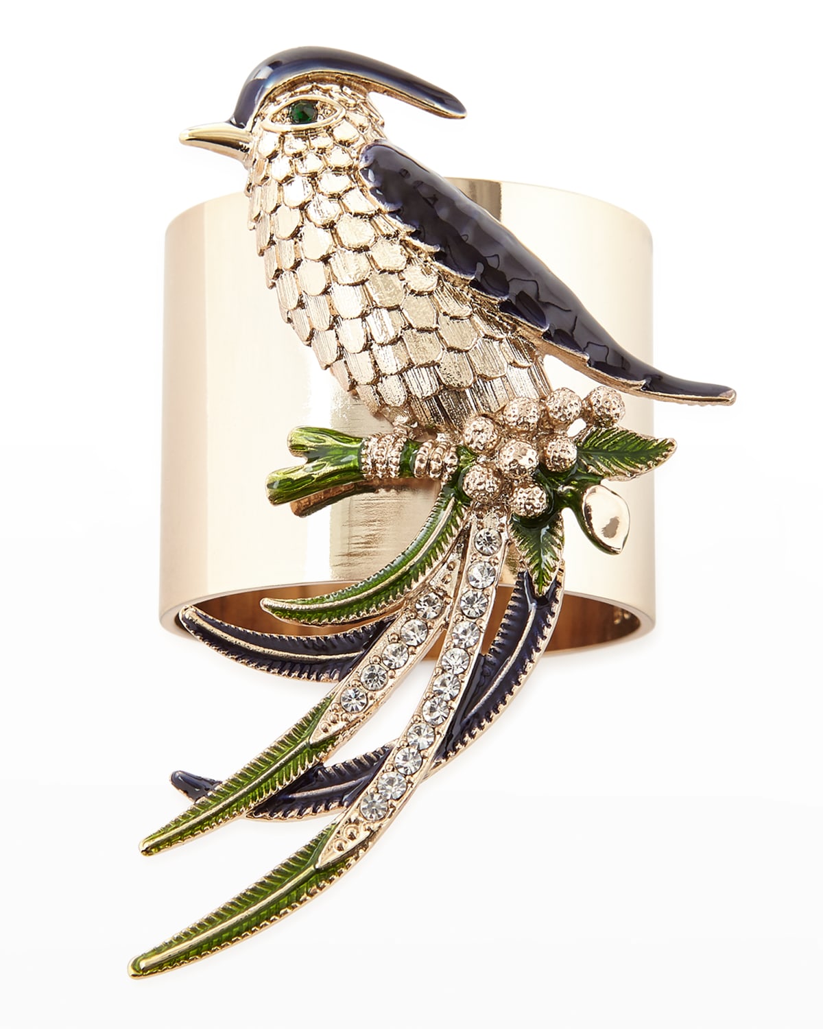 Shop Joanna Buchanan Bird Napkin Rings, Set Of 2 In Gold