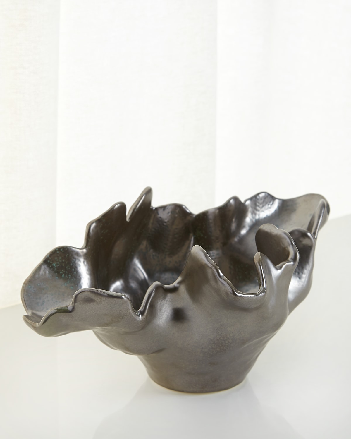 Global Views Meteor Small Decorative Bowl In Silver