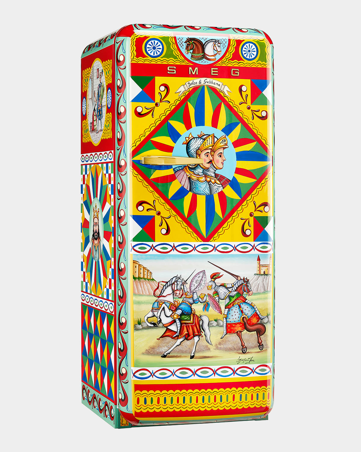 SMEG DOLCE GABBANA X SMEG JOUSTING PALADINS REFRIGERATOR 
