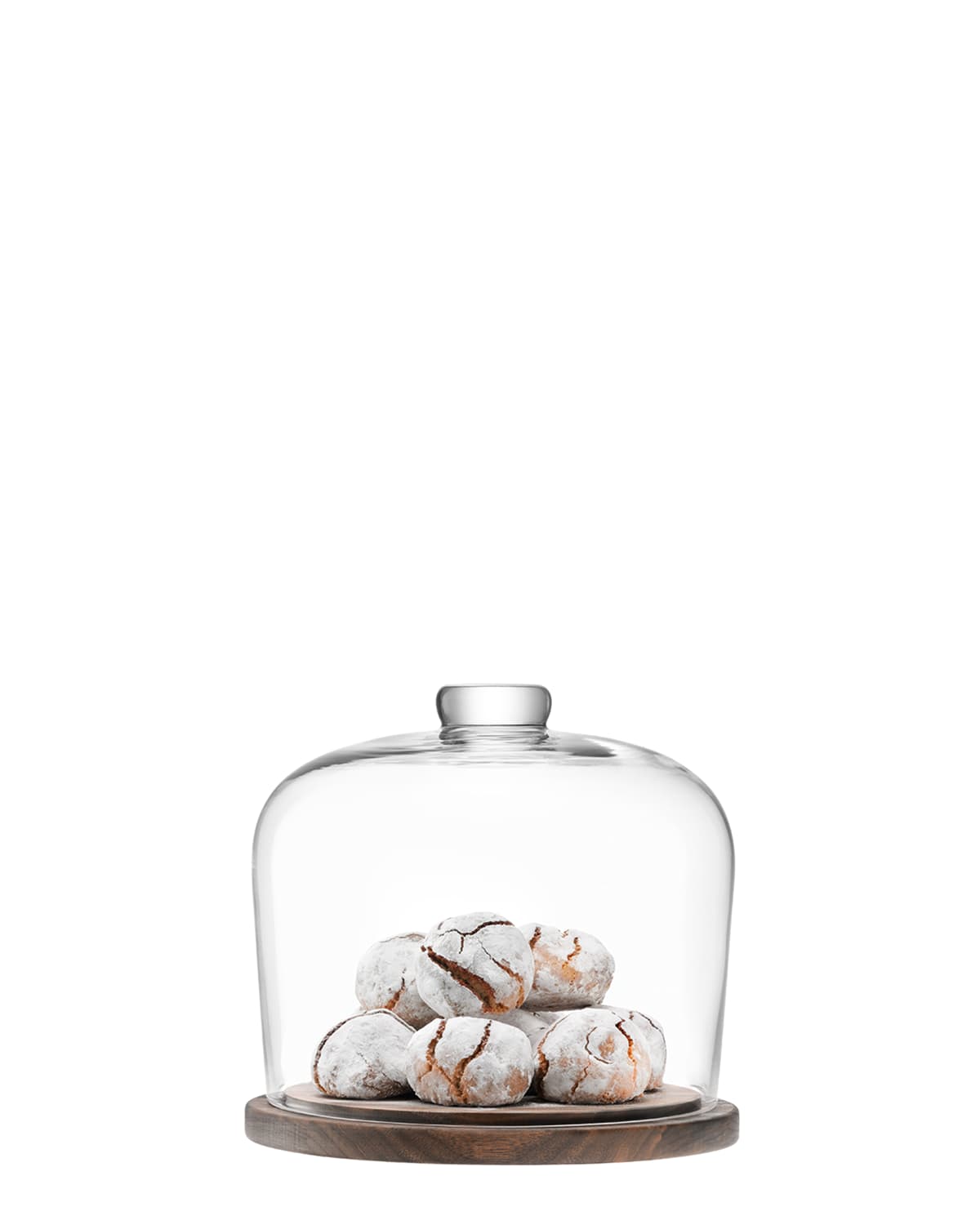 LSA City Dome with Walnut Base, 7.75"