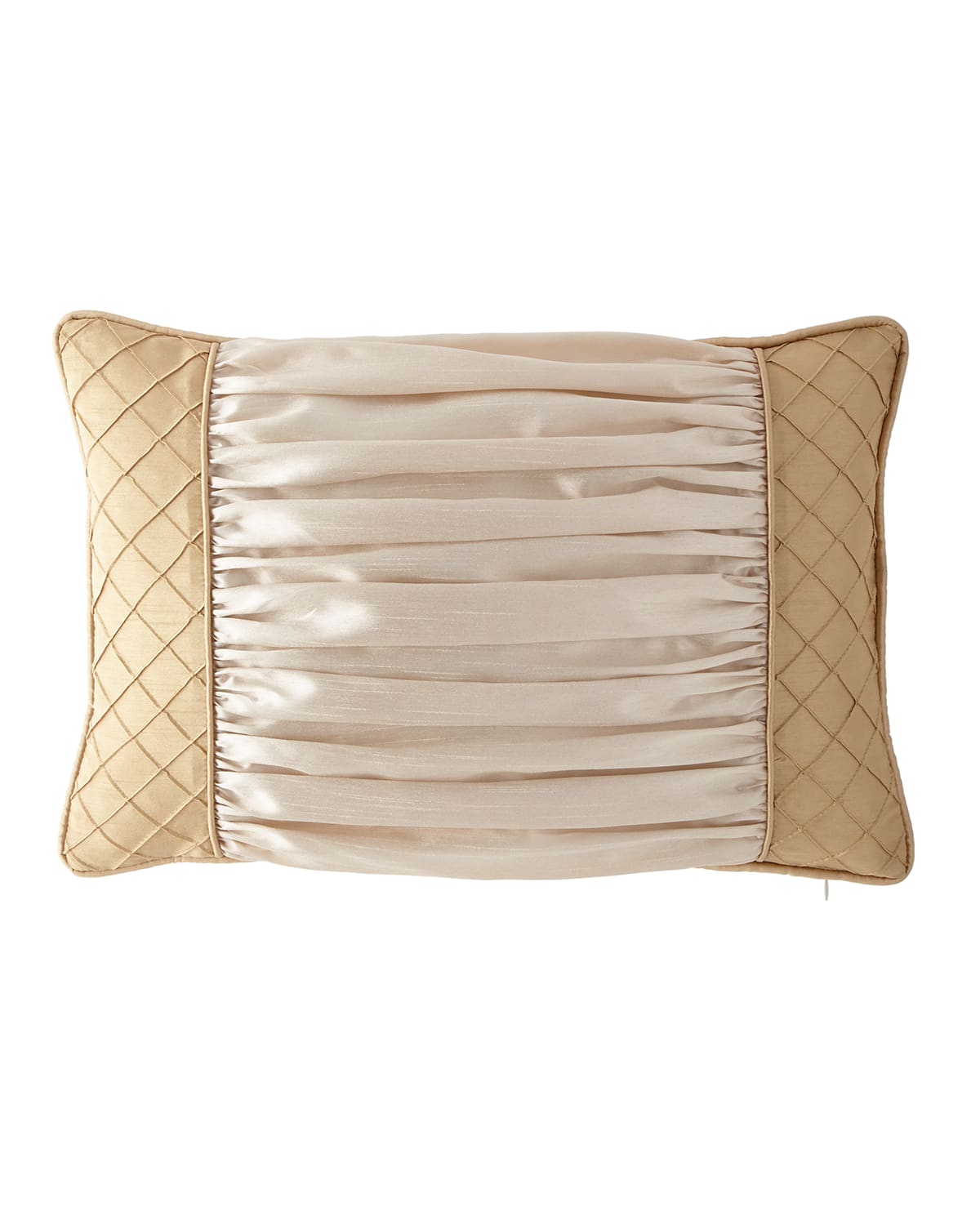 Shop Austin Horn Collection Valencia Boudoir Pillow, 13" X 20" In Gold
