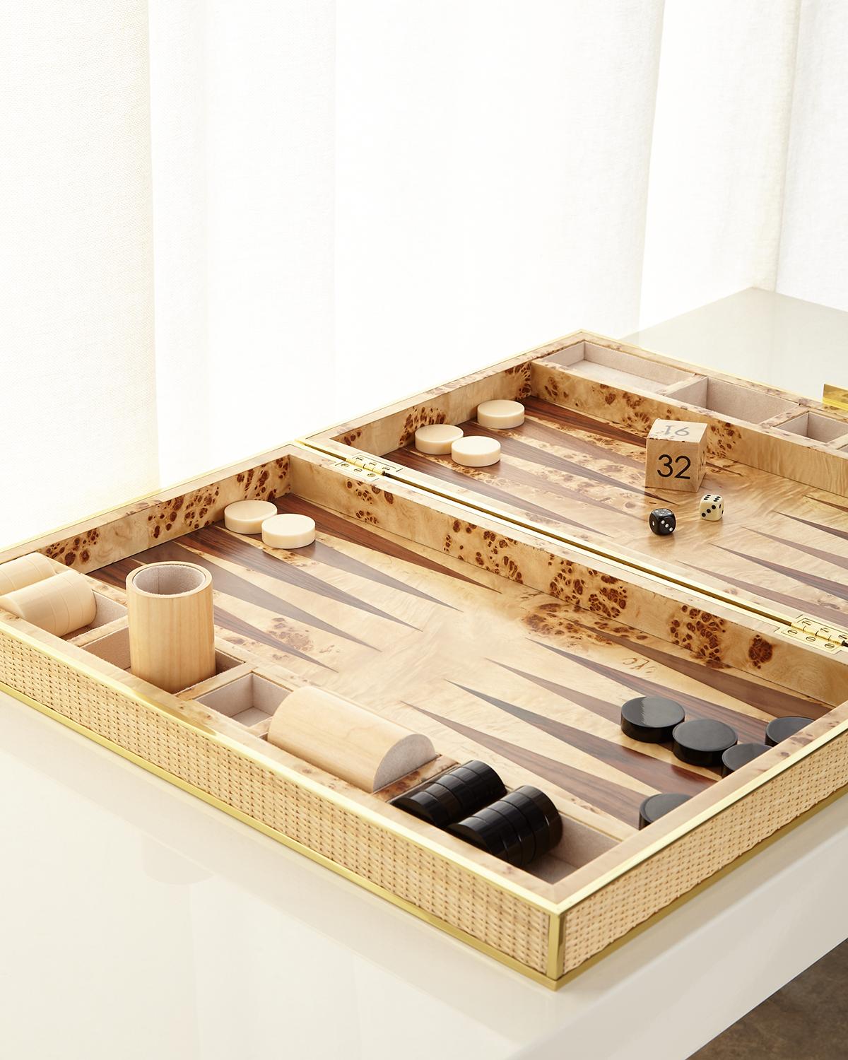 Aerin Cane Backgammon Set