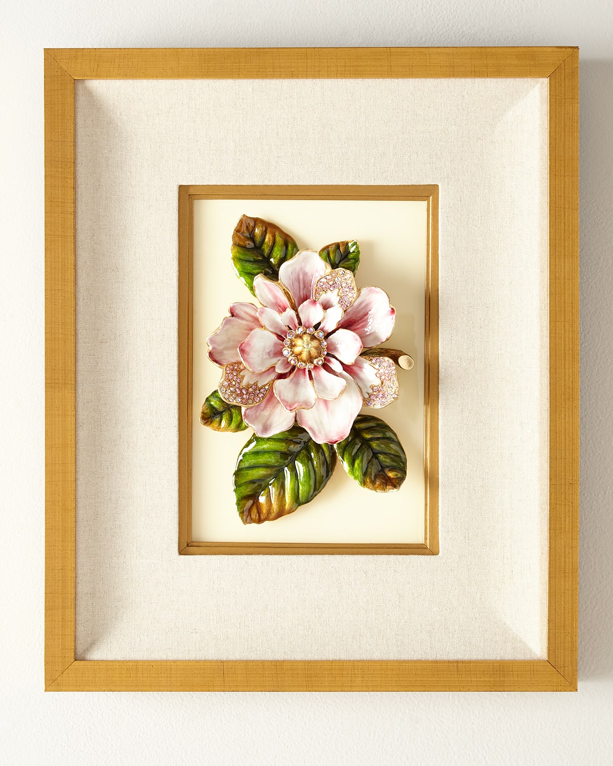 Jay Strongwater Magnolia Wall Art In Multi
