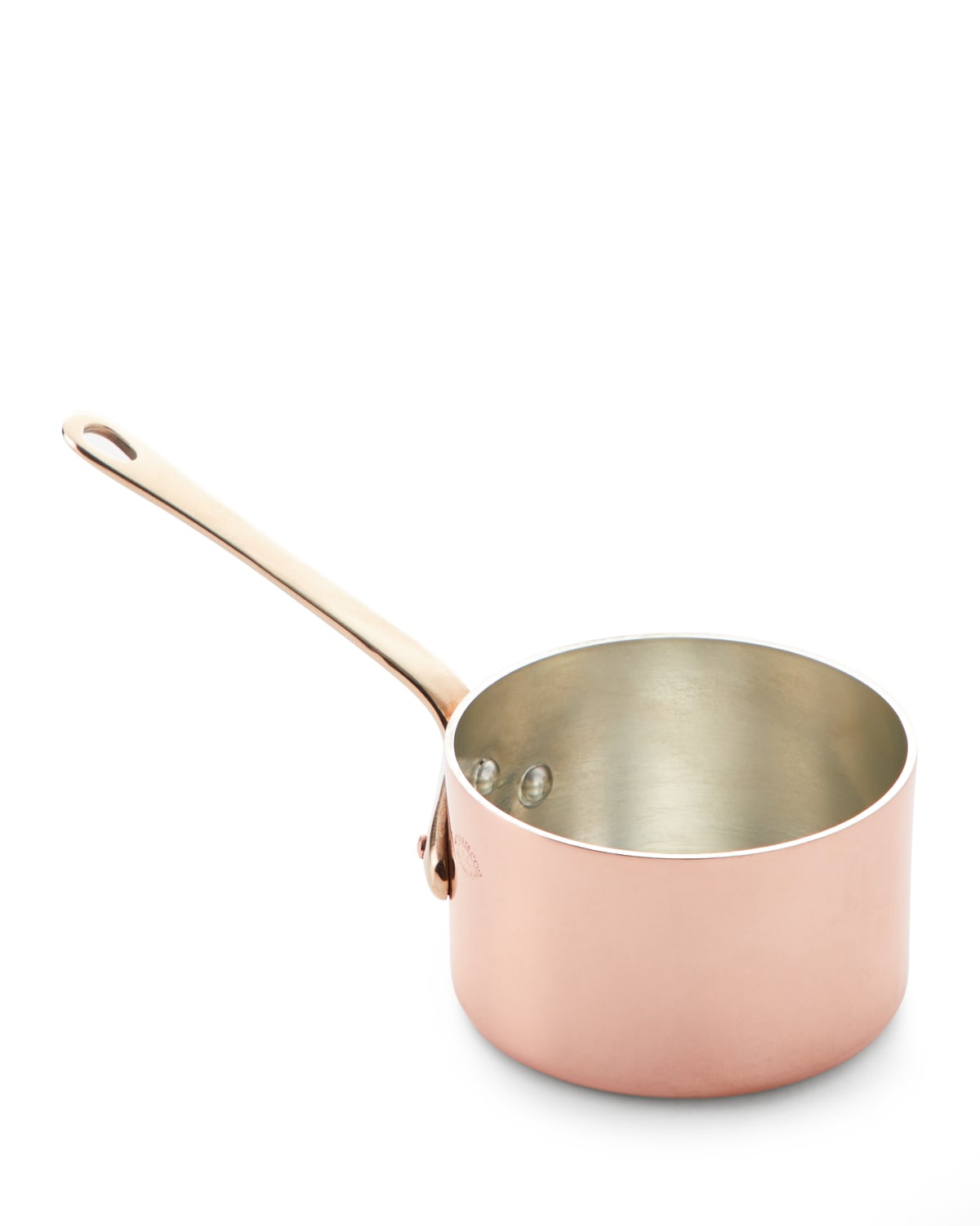 Duparquet Copper Cookware Solid Copper Silver-Lined Pans, Set of 5