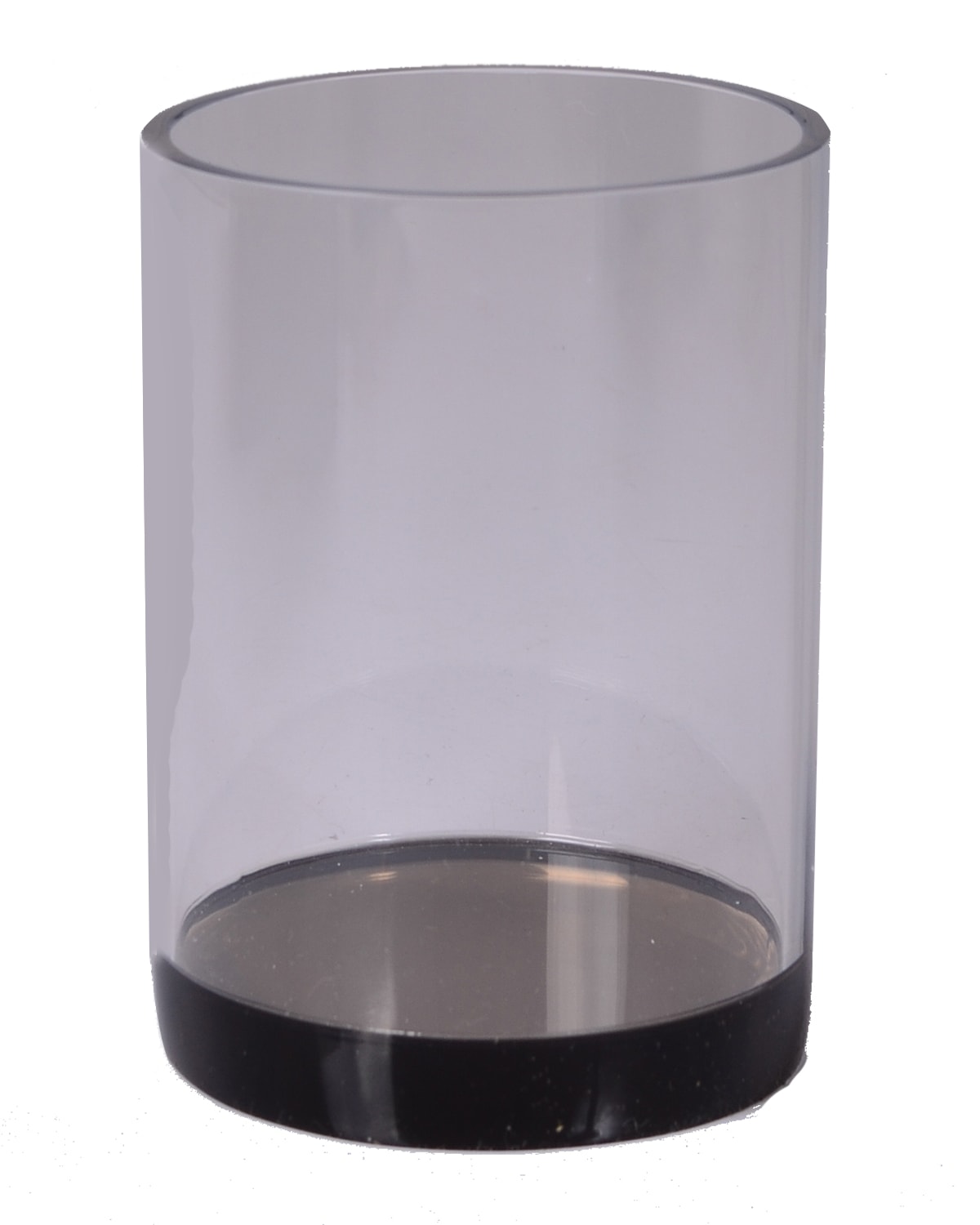 Mike & Ally Smoked Ice Lucite Tumbler In Smoked