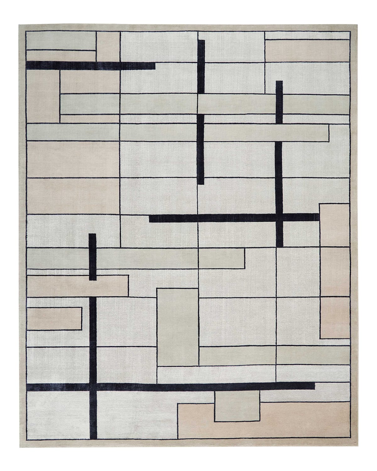 Christopher Guy Avenue Silvery Moon Hand-knotted Rug, 10' X 14' In Silver Gray
