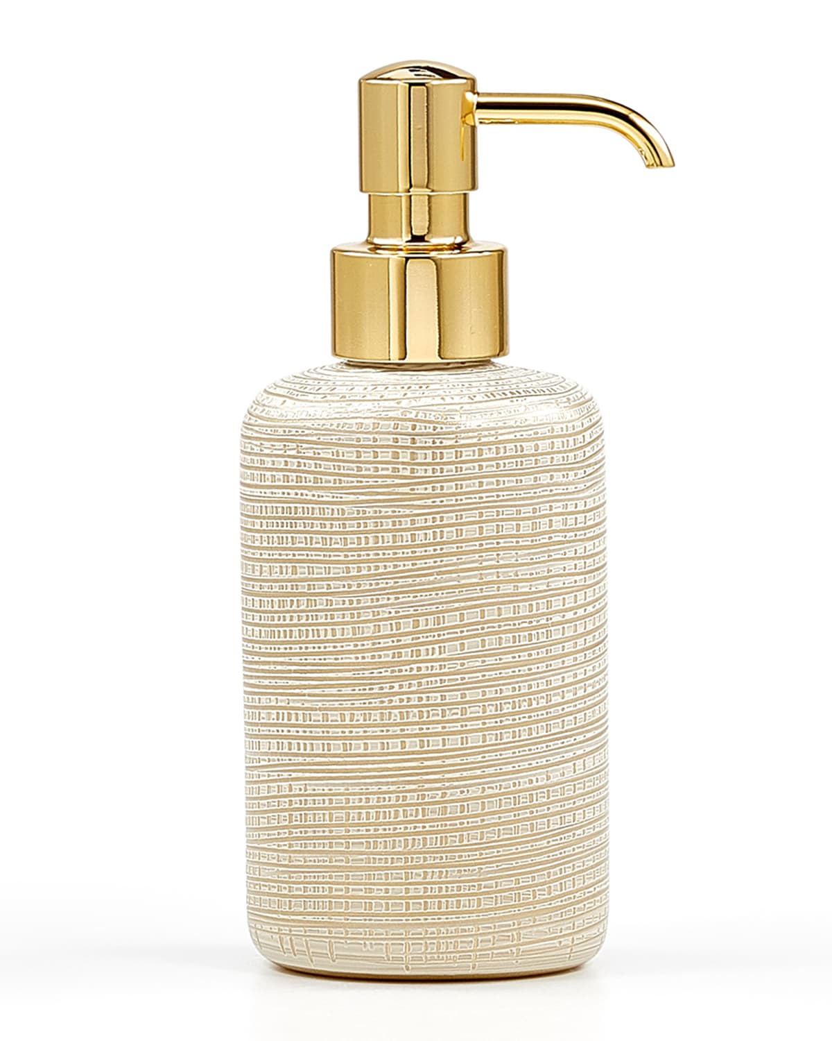 Labrazel Woven Pump Dispenser In Polished Gold