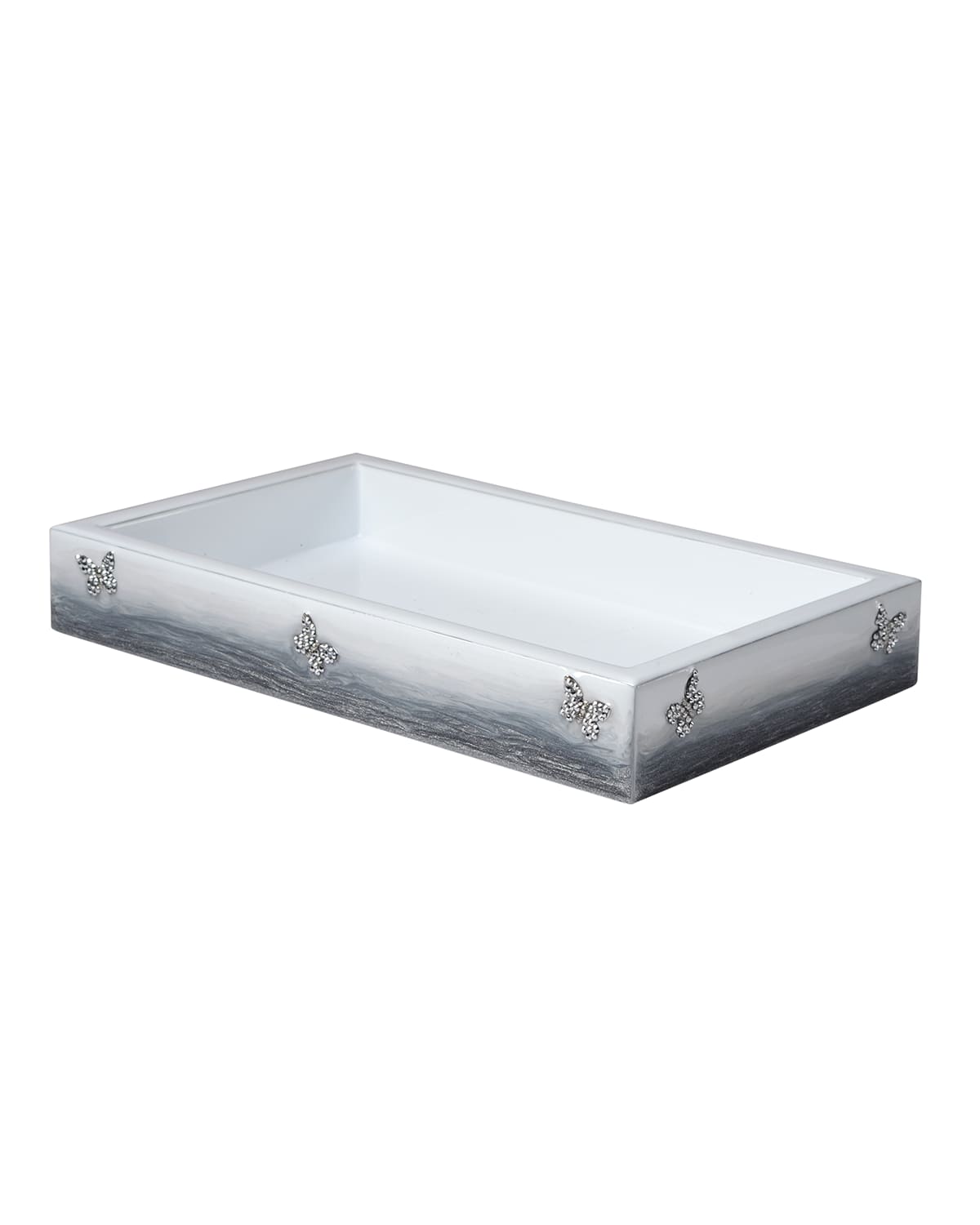 Mike & Ally Breeze Tray In Gray/silver