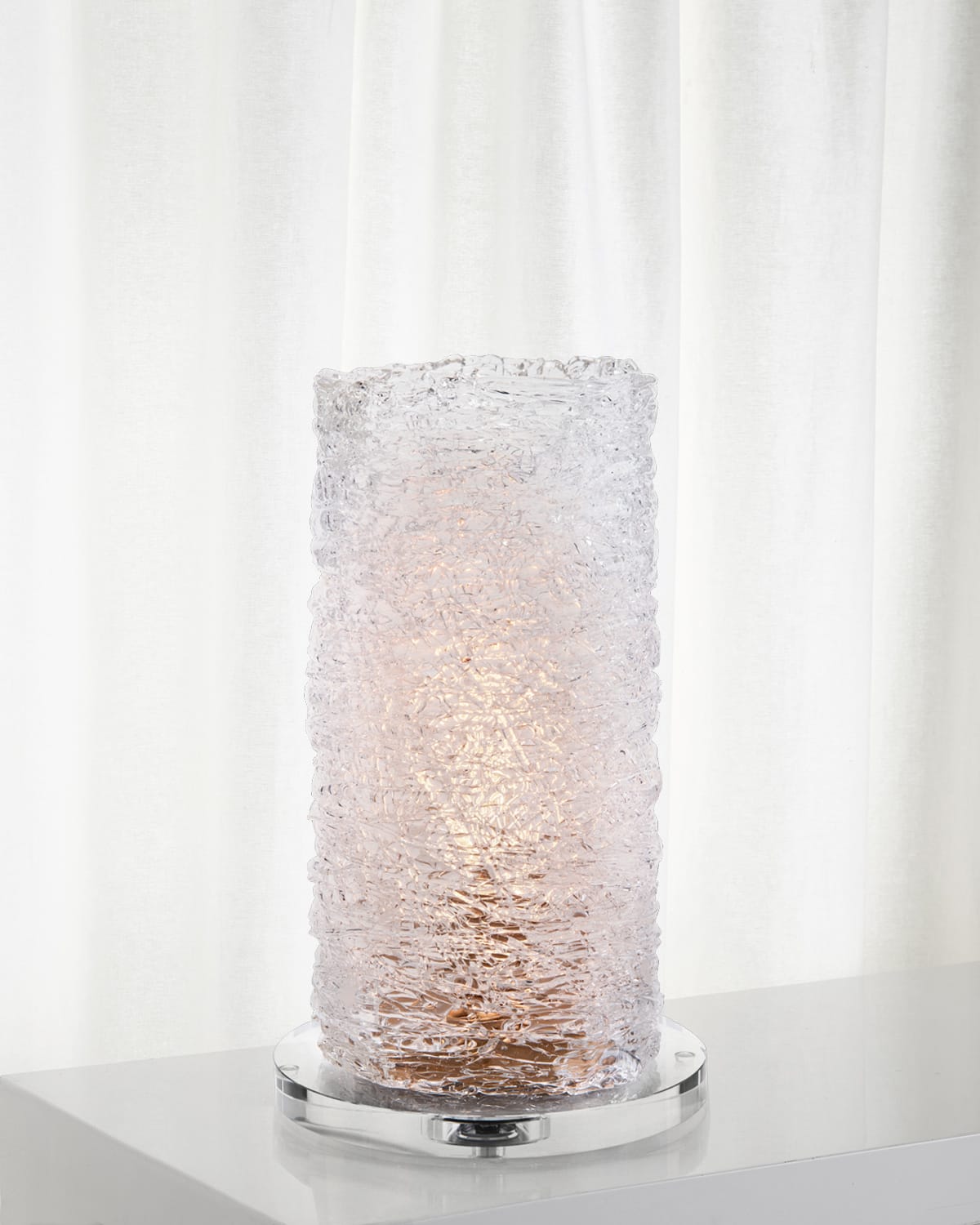 John-richard Collection Spun Glass Accent Lamp, 17"t In Gold