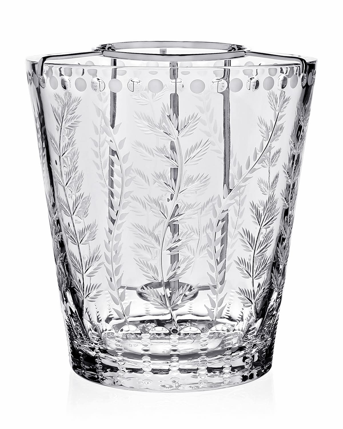 William Yeoward Crystal Fern Champagne Bucket With Holder In Clear