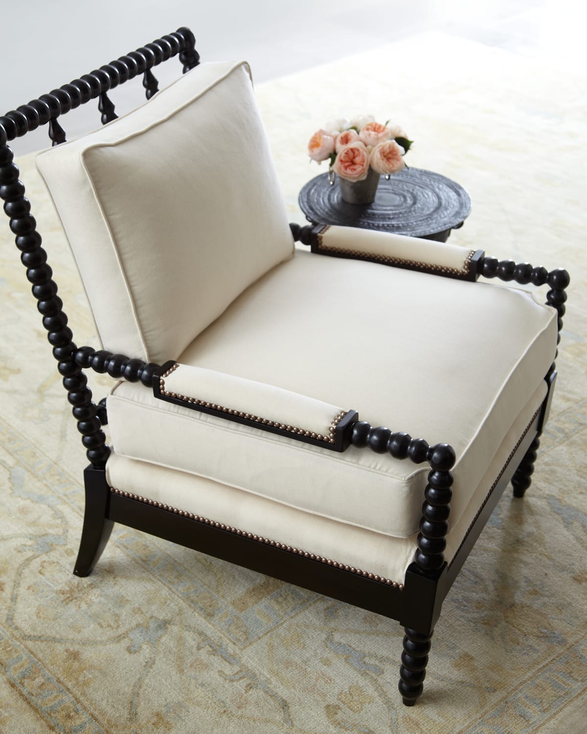 Old Hickory Tannery Ellsworth Neutral Spindle-back Chair