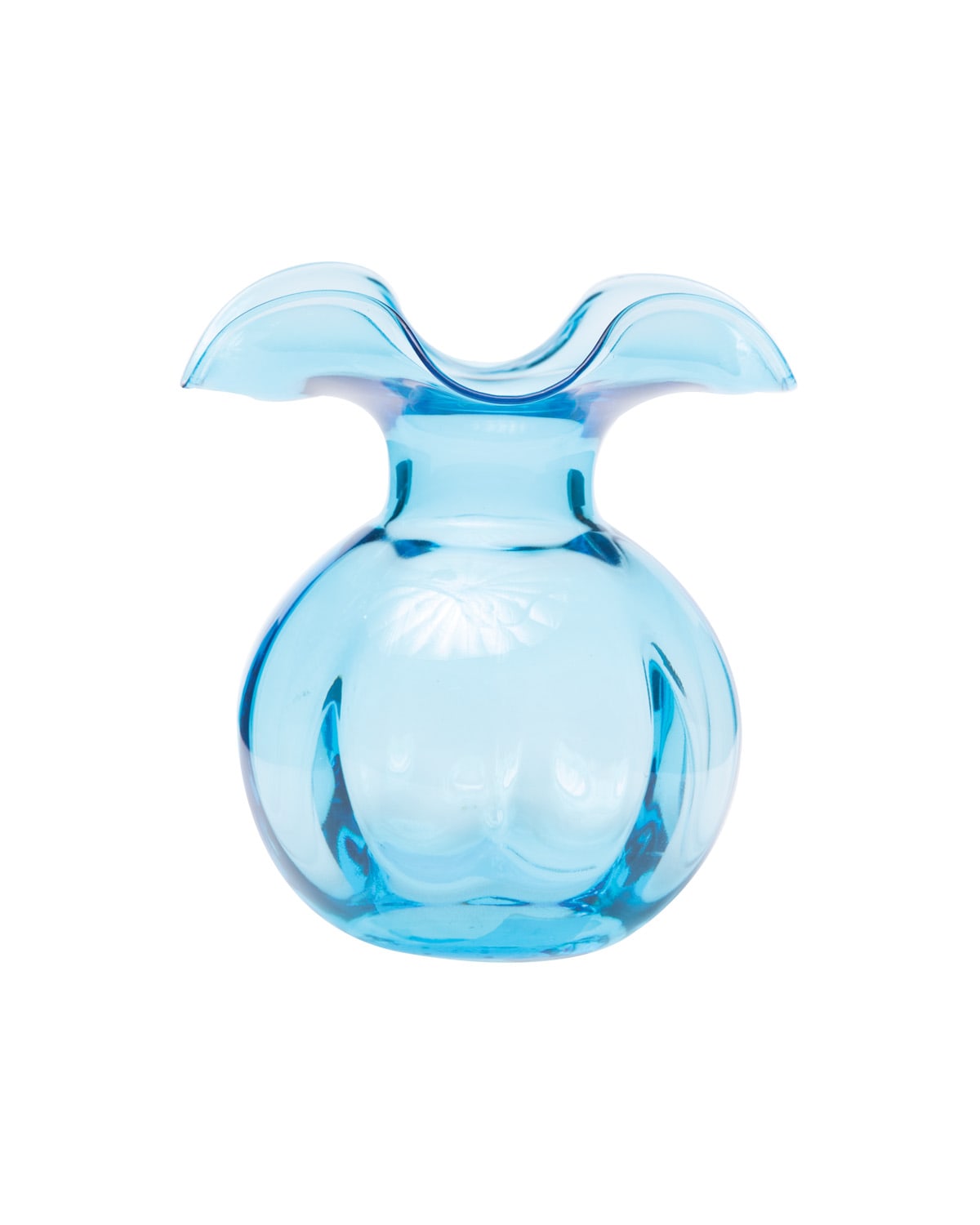 Vietri Hibiscus Glass Clear Bud Vase