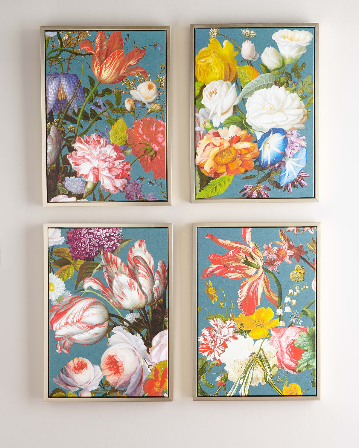 Wendover Art Group Adorned Bouquet, Set Of 4