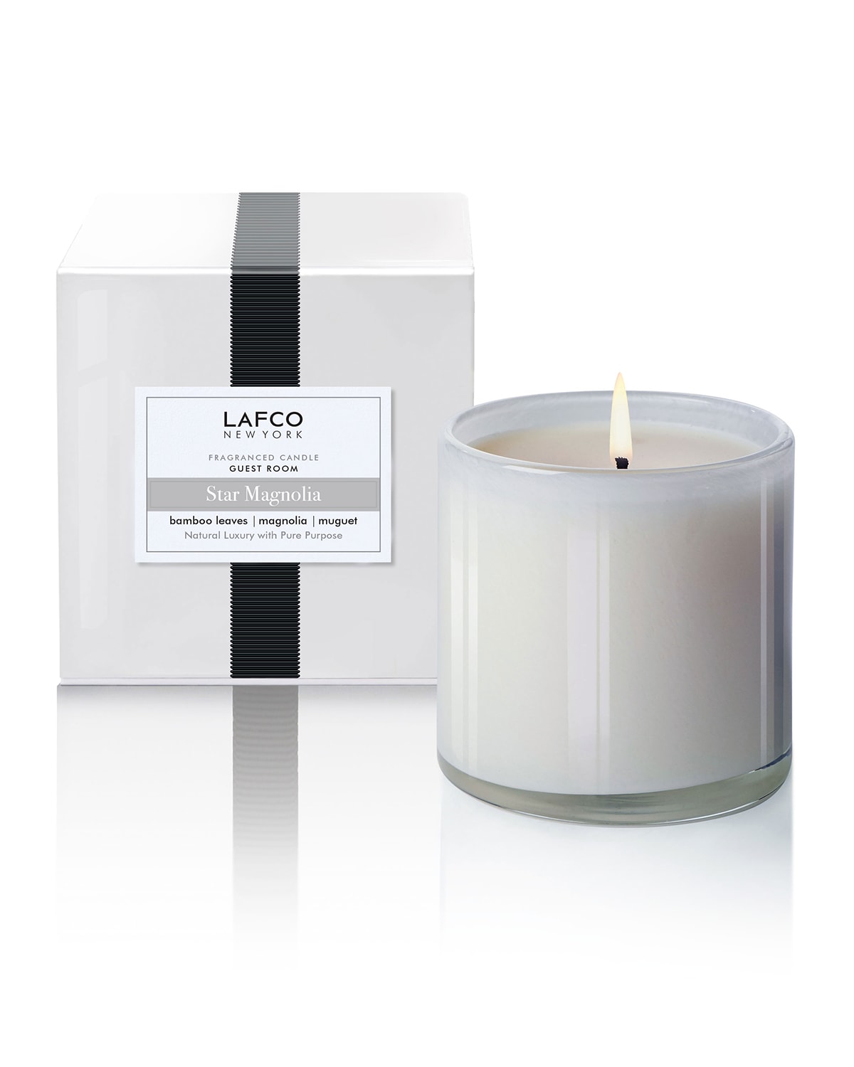 Shop Lafco New York Star Magnolia Signature 15.5oz Candle In Light Gray