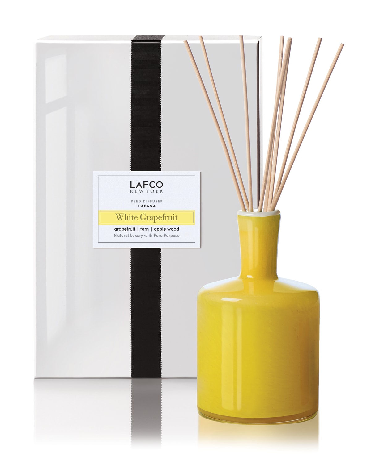 Shop Lafco New York White Grapefruit Signature 15oz Reed Diffuser In Yellow
