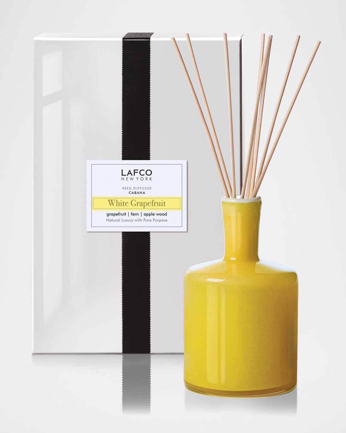 Shop Lafco New York White Grapefruit Signature 15oz Reed Diffuser In Yellow