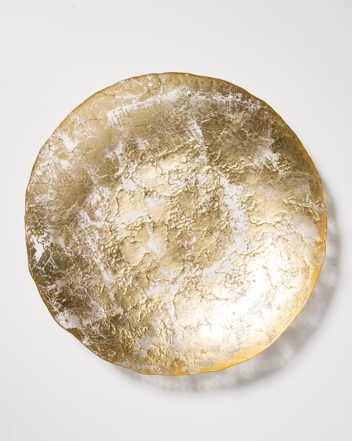 Vietri Moon Glass Centerpiece In Gold