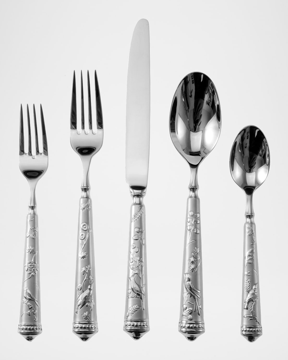 Ricci Silversmith 20-piece Audubon Flatware Service In Gray