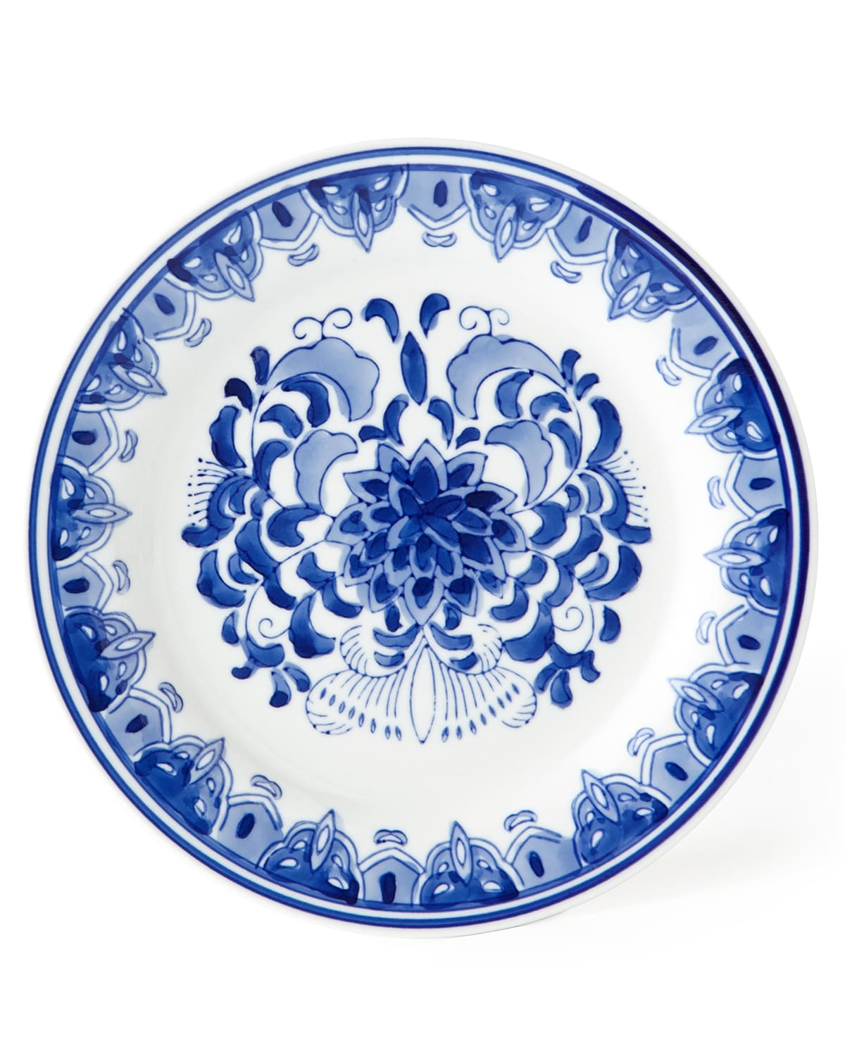 Neiman Marcus Set Of 12 Assorted Blue & White Dessert Plates
