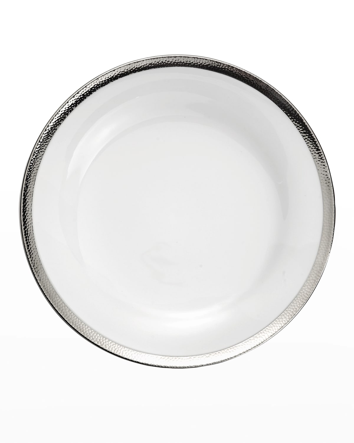 Michael Aram Silversmith Dinner Plate In White And Platinum
