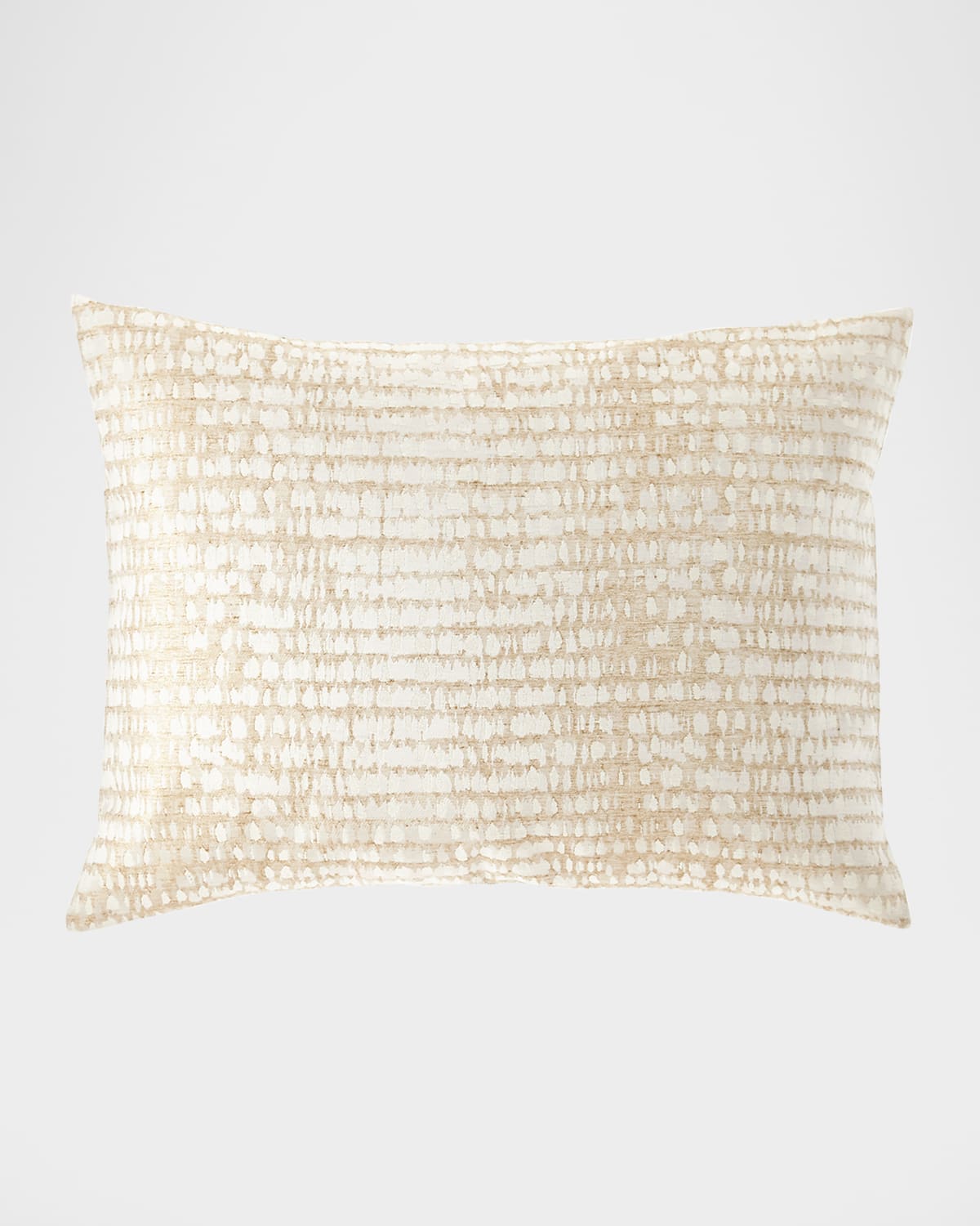 Fino Lino Linen & Lace Twilight Gold Standard Sham In Gold