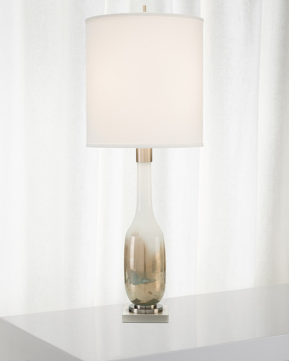 Shop John-richard Collection Hand-blown Golden Table Lamp In Yellow