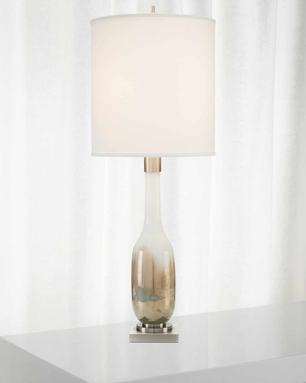 John-richard Collection Hand-blown Golden Table Lamp In Yellow