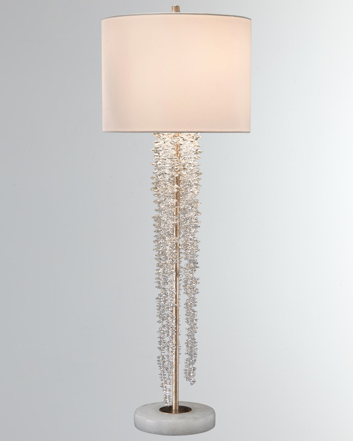 John-richard Collection Cascading Crystal Waterfall Table Lamp In Yellow