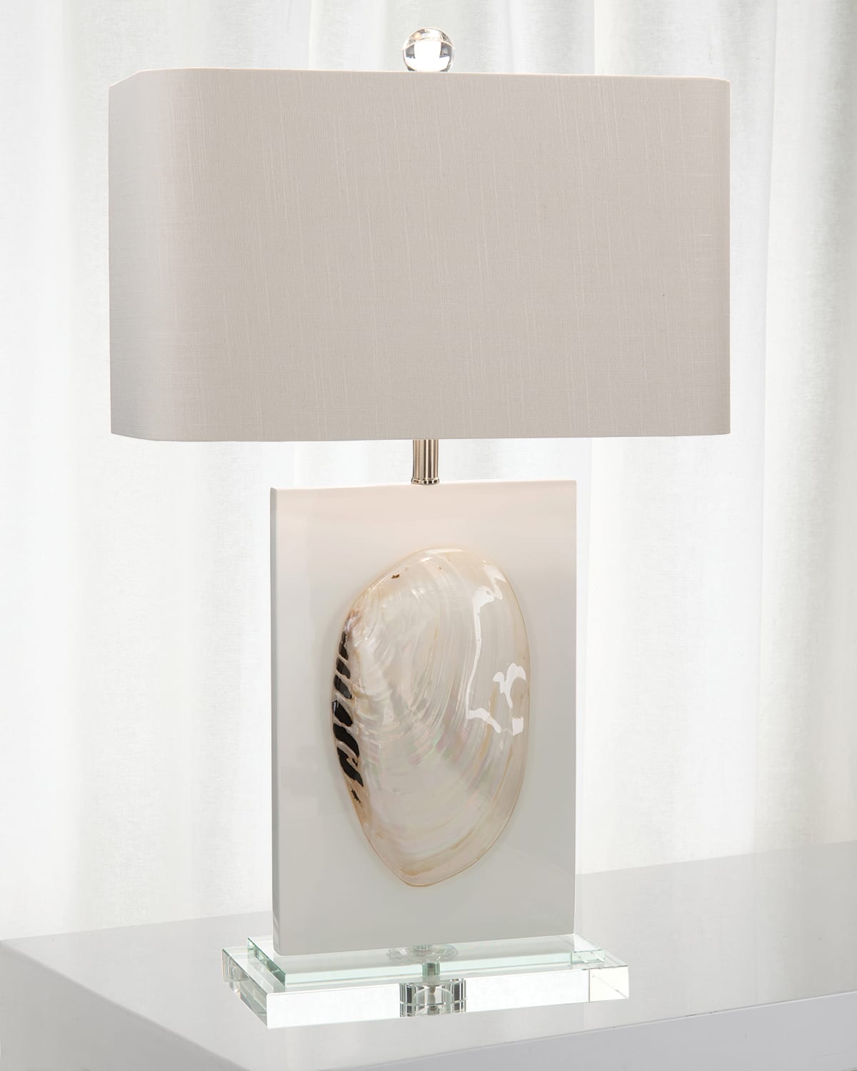 Shop John-richard Collection Sarasota Shell Table Lamp In White